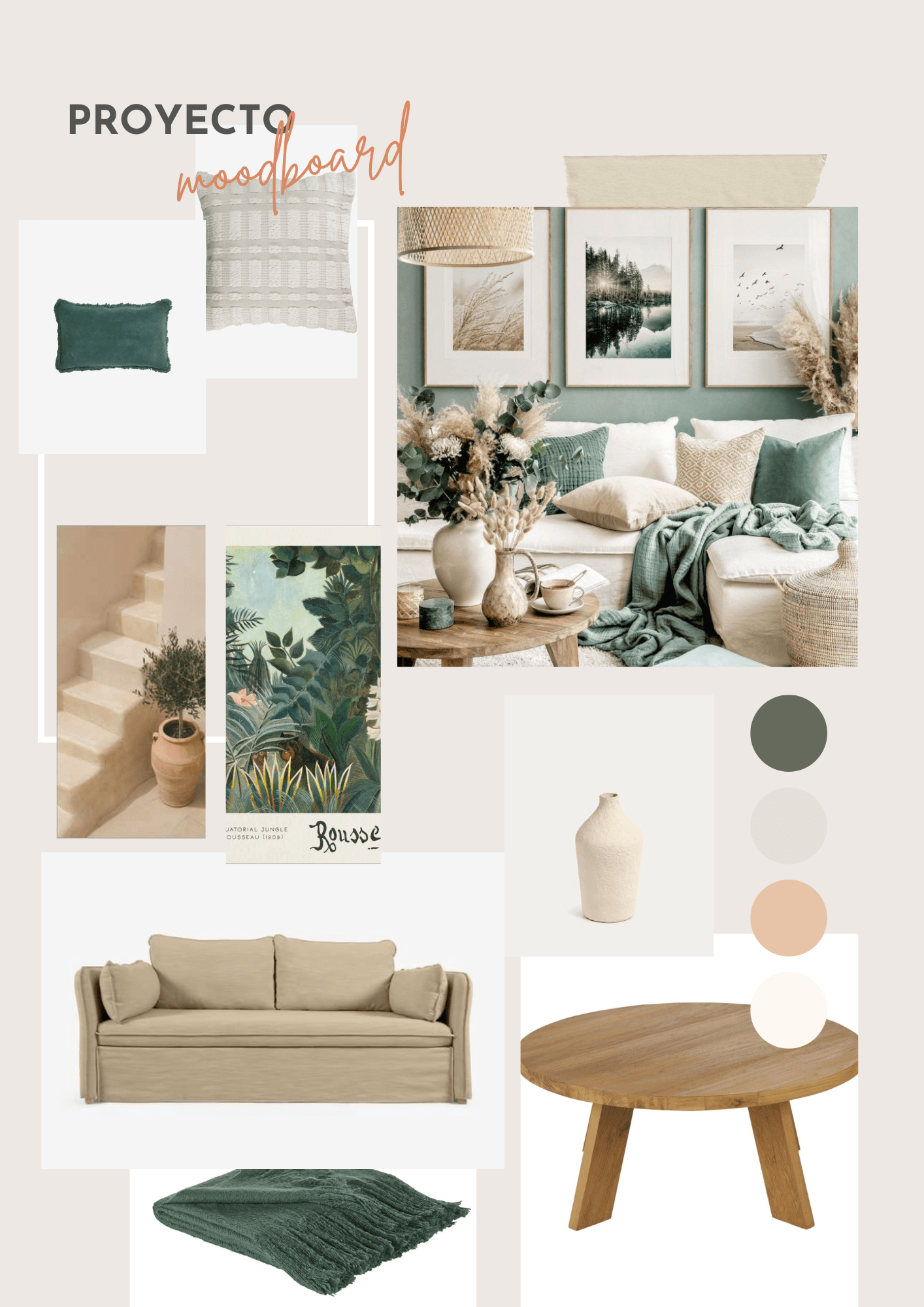Inspiración salón con lista productos - Acotío Decó-Blog de Decoración